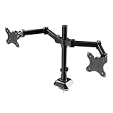 Single/Dual Monitor Arm Holds Up to 19.84 Lbs Monitor Stand Adjustable Height and Angle for 17 to 32 Inch Computer Screens(Dual)