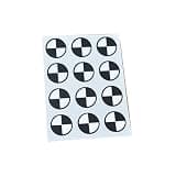 100 Pcs 3D Scanner Positioning Targets Corner Marker 14mm 18mm Optical Tracking 3D Scanner Marker Handheld 3D Scanner Point Highlighted for Complex Details(Diameter 18mm)