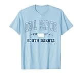 Vintage Dell Rapids South Dakota SD Navy Sports Athletic T-Shirt