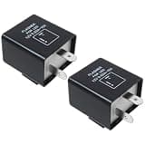 Vicue New 2 Pack Motorcycle Turn Signal Relay - CF-12 Plug-in Design Eliminates Hyper Flash Problems
