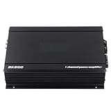 Dioche 1500W Single Channel 1500W Car Sound Amplifier High Power Pure Low Bass Channel Amplifier for Truck Boat UTV Motorcycle with Wire Control DC 11-15V