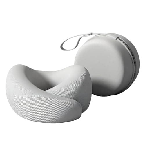 Obotsnoi Portable U-Shape Memory Foam Neck Pillow for Travel and with Breathable Cover Breathable