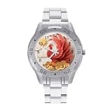 FekiLoot Watch for Men Big Face Stainless Steel Wrist Watch Personality