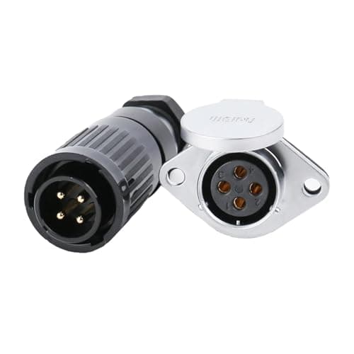 KKGCDVZKL WP20 to TE TK TP/Z Waterproof Male Female Flange Socket 2 3 4 5 7 9 12 15Pin Power Connector Signal Charger(TE and Z Set,3pin)