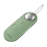 Knog Scout iOS Smart Tag, Tracker & 85d Alarm – Rechargeable Luggage Tag Compatible with iOS App & Apple Find My, Digital Contact Info, Remote Chime, Low Battery Alerts, Water-Resistant, Green