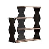 CFGH6FDF Tabletop Multi-Storey Light Luxury Open Density Board Bookshelf Storage Rack for Home Office Freestanding Book Shelf