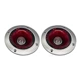 SECFOU 2 Pcs Car Tweeter Horn with Small Light Bulb, Plastic Auto Audio Tweeter Speakers, Easy to Connect, Practical Design, Lightweight for Car Audio System