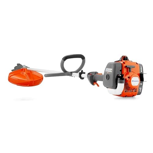 Husqvarna 122RJ Gas Weed Eater and Brushcutter, Multi-Purpose Gas Brush Cutter Tool with String Trimmer Head and Grass Blade, Adjustable Harness for Additional Support, Gifts for Men, 970732503