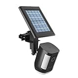 HOLACA 2-in-1 Weatherproof Gutter Mount for Stick Up Cam/Pro Solar Panel, Spotlight Cam Pro Battery and Outdoor Cam Plus Battery Outdoor Mount Accessories for Ring Solar Panel (Black)