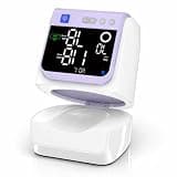 Automatic Electronic Blood Pressure Monitor, 22-40 CM Blood Pressure Cuff, 3 Users*199 Memories, Arm Blood Pressure Monitors for Home Use, Backlit Large LED Screen, BP Monitor (White Purple)