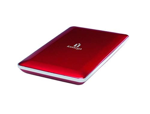 Iomega eGo Mac Edition 500 GB USB 2.0/FireWire 400/800 Portable External Hard Drive 34629 (Ruby Red) (Renewed)