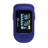 Zewa Deluxe Fingertip Pulse Oximeter | SpO2 and Pulse Rate Monitor | Large Color LCD Display | Portable Oxygen Saturation Meter for Home, Sports & Travel | Includes Lanyard & Batteries