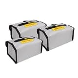 Mingzhe Battery Safe Bag, Flame Retardant & PVC Fiber, Safe Storage for Charging & Storing Batteries, 3PCS Ideal for Hobbyists