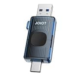 JOIOT 64GB USB C Flash Drive USB 3.2 Gen 1 up to 110MB/s Retractable, Blue