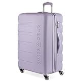 SwissGear 7366 Signature Hardside Expandable Luggage with Spinner Wheels, TSA Lock, Evening Haze, Checked-Large 27-Inch