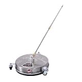Yunseity 15 Inch Pressure Washer Surface Cleaner, Stainless Steel Power Washer Accessory with 2 Extension Wands & Quick Connect, Ideal for Driveway Patio Sidewalk Cleaning