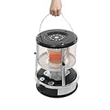 Portable Kerosene Heater, 9000BTU Kerosene Heaters 4.6L/1.22 Gal Capacity with Handle, 2600W Kerosene Space Heaters for Rooms, Camping, Black