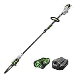 EGO Power+ Pole Saw for Tree Trimming, Cordless Electric Pole Saw with Telescopic LED Cut Line Indicator, Includes 56V 2.5Ah Battery and Charger - PS1001