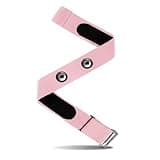 FITCENT Heart Rate Monitor Chest Replacement Strap Compatible with Polar H10 H9 H7, Adjustable Soft HR Belt Work for Polar Heart Rate Sensor Garmin HRM200 (Pink)