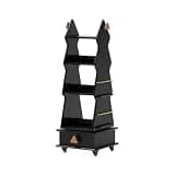 WANGHAI2024M Bookcases Home Rotatable Movable Floor-Standing Bookshelf Creative Multi-Storey Wooden Shelving Unit