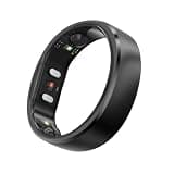 RingConn Gen 2, World’s First Smart Ring with Sleep Apnea Monitoring, No APP Subscription, 12-Day Battery Life, Stress/Heart Rate/Women's Health Tracker, Android & iOS Compatible (Black, Size 11)
