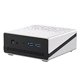 CHUWI UBox Mini PC, AMD Ryzen 5 6600H Mini Desktop PC for Gaming, 16GB RAM LPDDR5 512GB SSD, Radeon 660M GPU, Dual NIC, WiFi 6, BT 5.3, Triple 4K Display, Windows 11 Pro Mini Gaming PC for Game Office