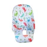 Wswqop High Chairs Seat Cover Chair Cushion Booster Chair Dining Chair Protector Oxford Cloth Wear Resistant Wipe Clean Padding Suitable for Everyday, Dinosaur