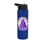 I Think Therefore I Yam Ube Pun Purple Yam Dad Joke Stainless Steel Insulated Water Bottle