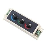 Aolidsive RGB Knob Dimmer, Smart LED Light Brightness Adjustment 3 Channel Controller with PWM Digital Technology, for DC12 24V LED Light Strips