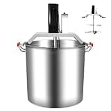 Commercial Heavy Duty Automatic Food Mixer, 40L 80L Electric Dough Mixer, Stainless Steel Stand Mixer for Restaurant, Bakery, Hot Pot Soup Base (40L)