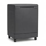 AIRMSEN Portable Dishwasher with Wheels, Deep Gray