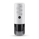 Portable Espresso Coffee Machine, 17-Bar High Pressure Extraction, 120ml Water Tank, Compatible with Small & Large Capsules, Travel Mini Coffee Maker for Home, Office, and Camping