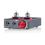 Eoweiot Audio Preamplifier, Audio Mini JAN5654 Vacuum Tube Phono Preamplifier for Turntable Phone/PC/MP3/TV Home Stereo Headphone Amplifier