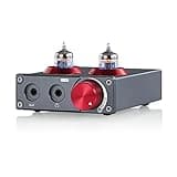 Eoweiot Audio Preamplifier, Audio Mini JAN5654 Vacuum Tube Phono Preamplifier for Turntable Phone/PC/MP3/TV Home Stereo Headphone Amplifier
