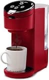 Instant Solo Single Serve Coffee Maker, From the Makers of Pot, K-Cup Pod Compatible Brewer, Includes Reusable & Bold Setting, Brew 8 to 12oz., 40oz. Water Reservoir, Red