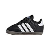 adidas Unisex Samba Crib Core blackFtwr White/Bluebird 2K US