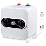 Under-Sink Instant Electric Water Heater, with LCD Digital Display & Temperature Control Knob, for Kitchen, Household Scenarios