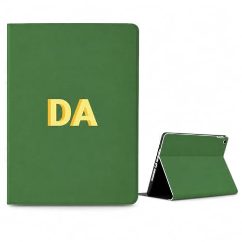 Custom Name Case for iPad Air 3rd 10.5 inch 2019 (Model: A2153 A2123 A2154 A2152),Personalized Initial Monogram Cover Protective Leather, Auto Sleep/Wake