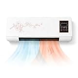 Wall Mounted Air Conditioner, Portable Ductless 2-in-1 Smart Mini AC Cooler Fan and Space Heater Combo, AC Unit Cooling and Heating System, Quiet for Home Office Living Room(Red)