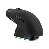 MechLands AJAZZ AJ139P V3 MC Wireless Mouse with Charging Base, 3 Modes Gaming Mouse with 800mAh Battery, Adjustable 24,000 DPI, PAW3311 Sensor, 1000 Polling Rate, 69g Lightweight, Win/Mac (Black)