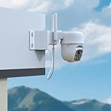 Koroao Corner Bracket Mount Kit for Cinnado B6 Security Camera, Outdoor Camera Bracket Compatible with 2K Home Camera Wireless Solar Accessories(White)