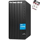 HP Desktop Computer Tower PC, Intel Quad-Core I3-13100 (3.4GHz), 16GB RAM, 256GB PCIe SSD, WiFi Adapter, VGA, HDMI, RJ-45, Mouse Included, Windows 11 Home, Ideal for Home Office, Business & Student