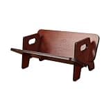 WANGHAI2024M Bookcases Retro Inclined Desktop Storage Rack Small Bookshelf, for Books CDs Desk Accessories