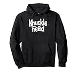 Knucklhead Black n White Text Pullover Hoodie