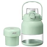 Mini Juicer, 16.9 fl oz / 500 ml Wireless Portable Automatic Blending Cup, USB Rechargeable Multifunctional Fruit Juice Cup with Detachable Lid, Ideal for Outdoor Sports and Travel