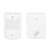 Omquot Wireless IR Sensor Doorbell Alarm Entrance Security System for Home Apartment Durable ABS Material