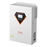 VEVOR Hybrid Solar Inverter, 6000W, All in One Pure Sine Wave Power Inverter Charger, 48V DC to Single-Phase 220/230V AC, with 120A MPPT Solar Controller, for Off-Grid System Lead Acid Lithium Battery