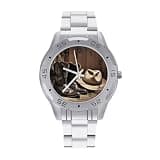 FekiLoot Watch for Men Big Face Stainless Steel Wrist Watch Personality