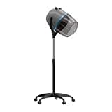JupiterForce Professional Hooded Floor Hair Dryer 1300W Adjustable Stand Up Bonnet Hair Dryer with Rolling Wheels for Home Salon Spa Beauty Equipment (Grey)
