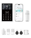 Alarm System for Home Security,SOS Button,Window Alarms, Remotes,Door/Motion Sensors,APP Control,Compatible with Alexa,NO Monthly Fee107-E